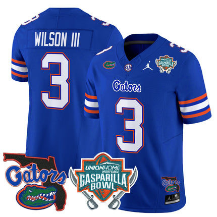 Men's Florida Gators 2025 Gasparilla Bowl Patch Vapor Limited Jersey - All Stitched
