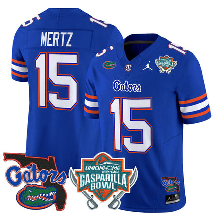 Men's Florida Gators 2025 Gasparilla Bowl Patch Vapor Limited Jersey - All Stitched