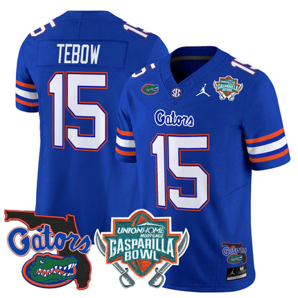 Men's Florida Gators 2025 Gasparilla Bowl Patch Vapor Limited Jersey - All Stitched
