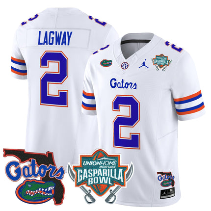 Men's Florida Gators 2025 Gasparilla Bowl Patch Vapor Limited Jersey - All Stitched