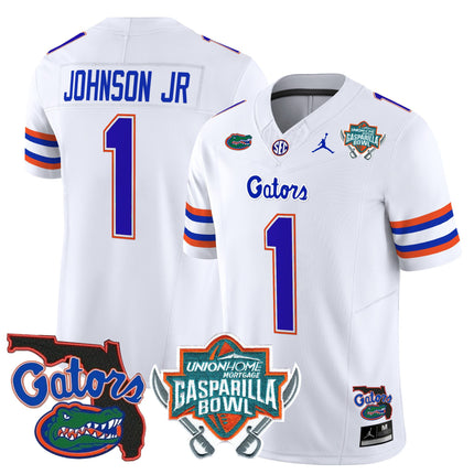 Men's Florida Gators 2025 Gasparilla Bowl Patch Vapor Limited Jersey - All Stitched