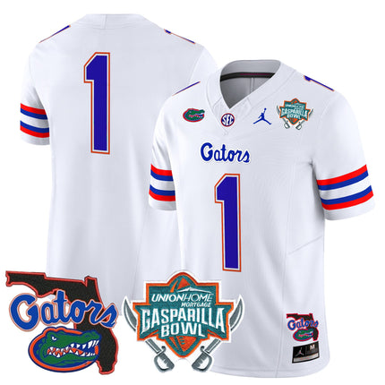 Men's Florida Gators 2025 Gasparilla Bowl Patch Vapor Limited Jersey - All Stitched