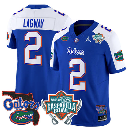Men's Florida Gators 2025 Gasparilla Bowl Patch Vapor Limited Jersey - All Stitched