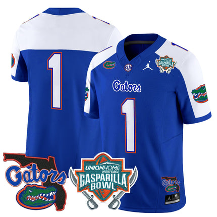Men's Florida Gators 2025 Gasparilla Bowl Patch Vapor Limited Jersey - All Stitched