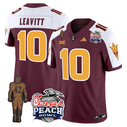 Men's Sun Devils Pat Tillman & Peach Bowl Patch Vapor Limited Jersey - All Stitched