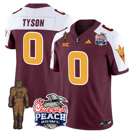 Men's Sun Devils Pat Tillman & Peach Bowl Patch Vapor Limited Jersey - All Stitched