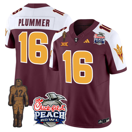 Men's Sun Devils Pat Tillman & Peach Bowl Patch Vapor Limited Jersey - All Stitched