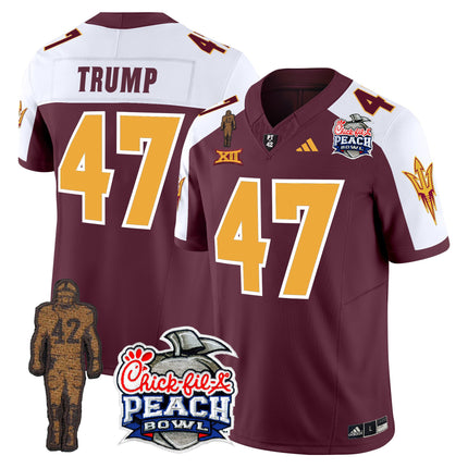 Men's Sun Devils Pat Tillman & Peach Bowl Patch Vapor Limited Jersey - All Stitched
