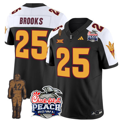 Men's Sun Devils Pat Tillman & Peach Bowl Patch Vapor Limited Jersey - All Stitched