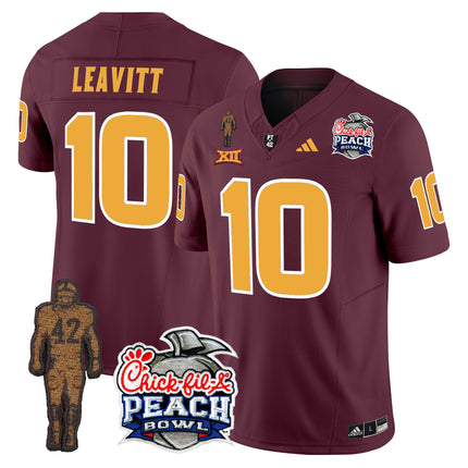 Men's Sun Devils Pat Tillman & Peach Bowl Patch Vapor Limited Jersey - All Stitched
