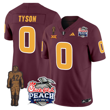 Men's Sun Devils Pat Tillman & Peach Bowl Patch Vapor Limited Jersey - All Stitched