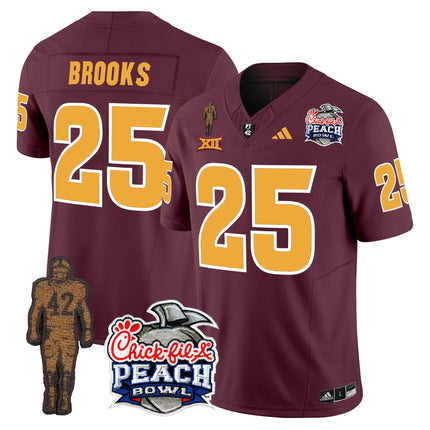 Men's Sun Devils Pat Tillman & Peach Bowl Patch Vapor Limited Jersey - All Stitched