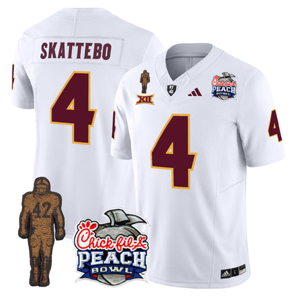 Men's Sun Devils Pat Tillman & Peach Bowl Patch Vapor Limited Jersey - All Stitched