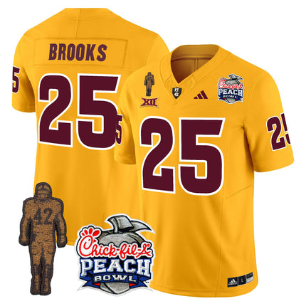 Men's Sun Devils Pat Tillman & Peach Bowl Patch Vapor Limited Jersey - All Stitched