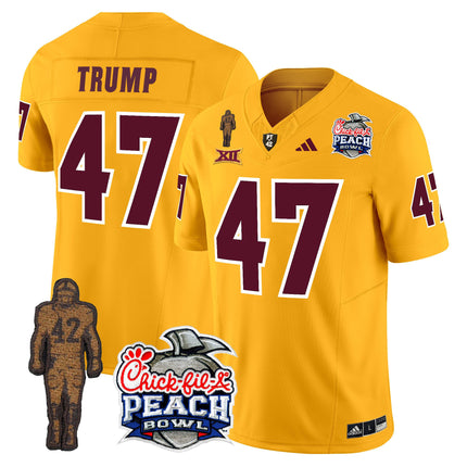 Men's Sun Devils Pat Tillman & Peach Bowl Patch Vapor Limited Jersey - All Stitched