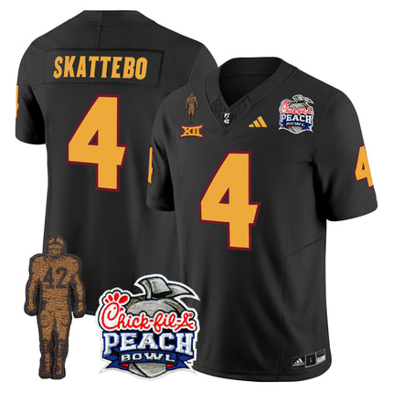 Men's Sun Devils Pat Tillman & Peach Bowl Patch Vapor Limited Jersey - All Stitched