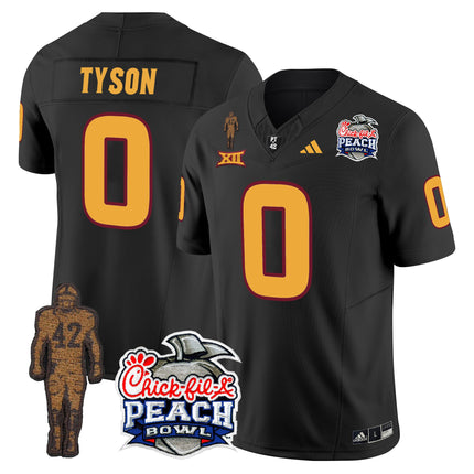 Men's Sun Devils Pat Tillman & Peach Bowl Patch Vapor Limited Jersey - All Stitched