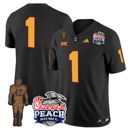 Men's Sun Devils Pat Tillman & Peach Bowl Patch Vapor Limited Jersey - All Stitched