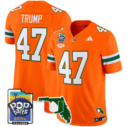Men's Miami Hurricanes 2025 PopTarts Bowl Patch Vapor Limited Jersey - All Stitched