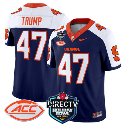 Men's Syracuse Orange 2025 Holiday Bowl Patch Vapor Limited Jersey - All Stitched
