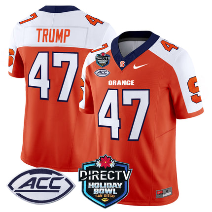 Men's Syracuse Orange 2025 Holiday Bowl Patch Vapor Limited Jersey - All Stitched