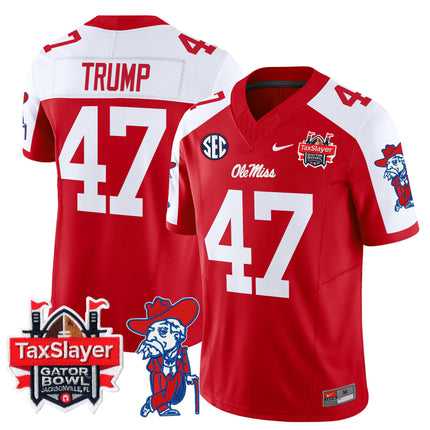 Men's Ole Miss Rebels 2025 Gator Bowl Patch Vapor Limited Jersey - All Stitched