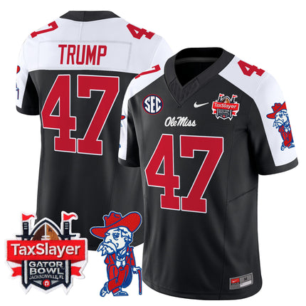 Men's Ole Miss Rebels 2025 Gator Bowl Patch Vapor Limited Jersey - All Stitched