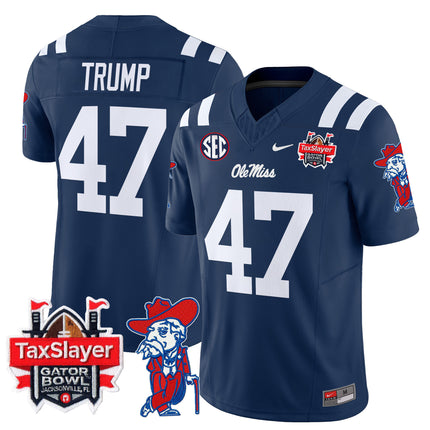 Men's Ole Miss Rebels 2025 Gator Bowl Patch Vapor Limited Jersey - All Stitched