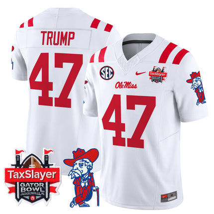 Men's Ole Miss Rebels 2025 Gator Bowl Patch Vapor Limited Jersey - All Stitched