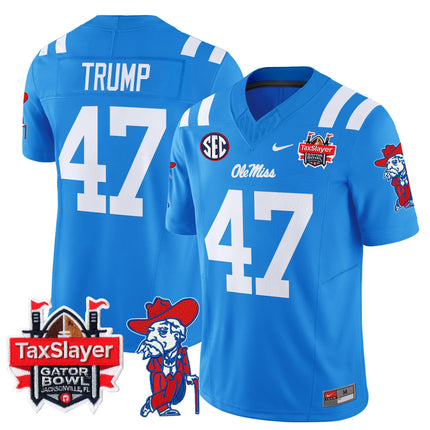 Men's Ole Miss Rebels 2025 Gator Bowl Patch Vapor Limited Jersey - All Stitched