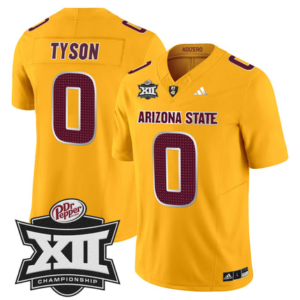 Men's Sun Devils 2024 Big 12 Championship Patch Vapor Limited Jersey V2 - All Stitched