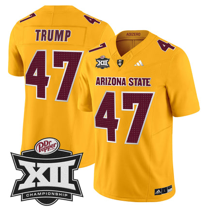 Men's Sun Devils 2024 Big 12 Championship Patch Vapor Limited Jersey V2 - All Stitched