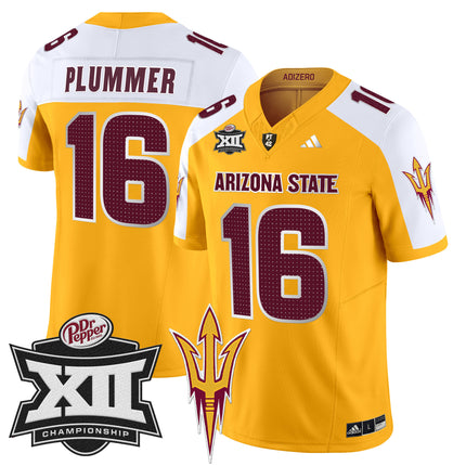 Men's Sun Devils 2024 Big 12 Championship Patch Vapor Limited Jersey V2 - All Stitched