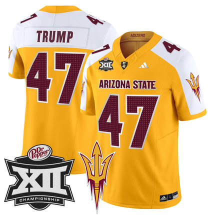 Men's Sun Devils 2024 Big 12 Championship Patch Vapor Limited Jersey V2 - All Stitched
