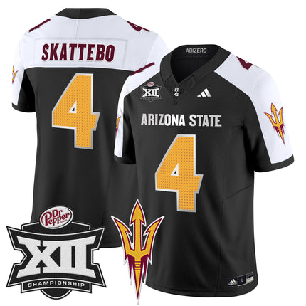 Men's Sun Devils 2024 Big 12 Championship Patch Vapor Limited Jersey V2 - All Stitched