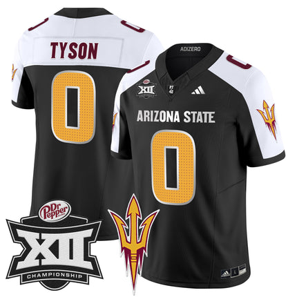 Men's Sun Devils 2024 Big 12 Championship Patch Vapor Limited Jersey V2 - All Stitched