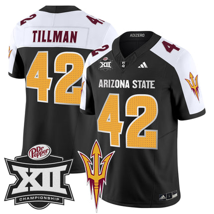 Men's Sun Devils 2024 Big 12 Championship Patch Vapor Limited Jersey V2 - All Stitched