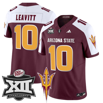 Men's Sun Devils 2024 Big 12 Championship Patch Vapor Limited Jersey V2 - All Stitched
