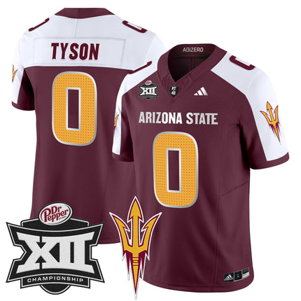 Men's Sun Devils 2024 Big 12 Championship Patch Vapor Limited Jersey V2 - All Stitched