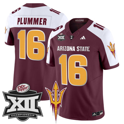 Men's Sun Devils 2024 Big 12 Championship Patch Vapor Limited Jersey V2 - All Stitched