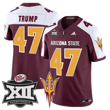 Men's Sun Devils 2024 Big 12 Championship Patch Vapor Limited Jersey V2 - All Stitched
