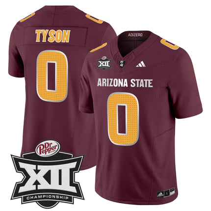 Men's Sun Devils 2024 Big 12 Championship Patch Vapor Limited Jersey V2 - All Stitched