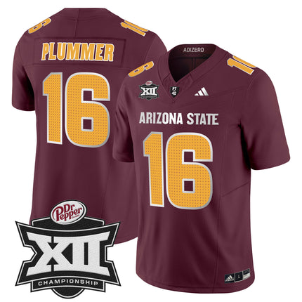 Men's Sun Devils 2024 Big 12 Championship Patch Vapor Limited Jersey V2 - All Stitched