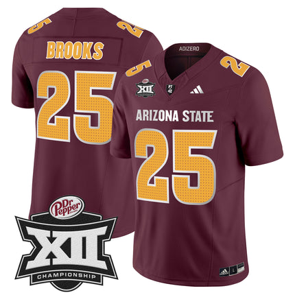 Men's Sun Devils 2024 Big 12 Championship Patch Vapor Limited Jersey V2 - All Stitched