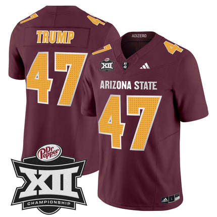 Men's Sun Devils 2024 Big 12 Championship Patch Vapor Limited Jersey V2 - All Stitched