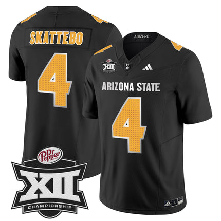 Men's Sun Devils 2024 Big 12 Championship Patch Vapor Limited Jersey V2 - All Stitched