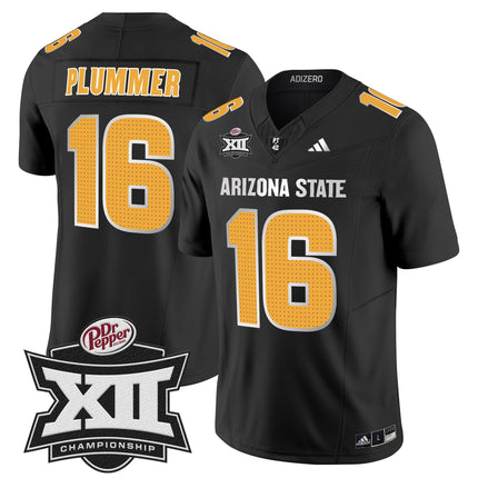 Men's Sun Devils 2024 Big 12 Championship Patch Vapor Limited Jersey V2 - All Stitched