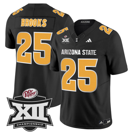 Men's Sun Devils 2024 Big 12 Championship Patch Vapor Limited Jersey V2 - All Stitched
