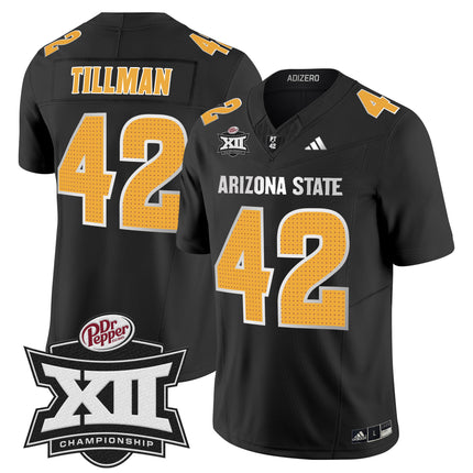 Men's Sun Devils 2024 Big 12 Championship Patch Vapor Limited Jersey V2 - All Stitched