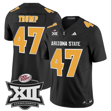 Men's Sun Devils 2024 Big 12 Championship Patch Vapor Limited Jersey V2 - All Stitched
